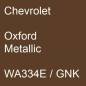 Preview: Chevrolet, Oxford Metallic, WA334E / GNK.